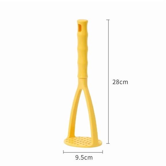 Potato Masher Manual Masher Kitchen Masher Non-Scratch Nonstick Potato Pumpkin Ricer Smasher Kitchen Tools for Bean, Root Vegetables, Fruits, Baby Food, Avocado potato masher