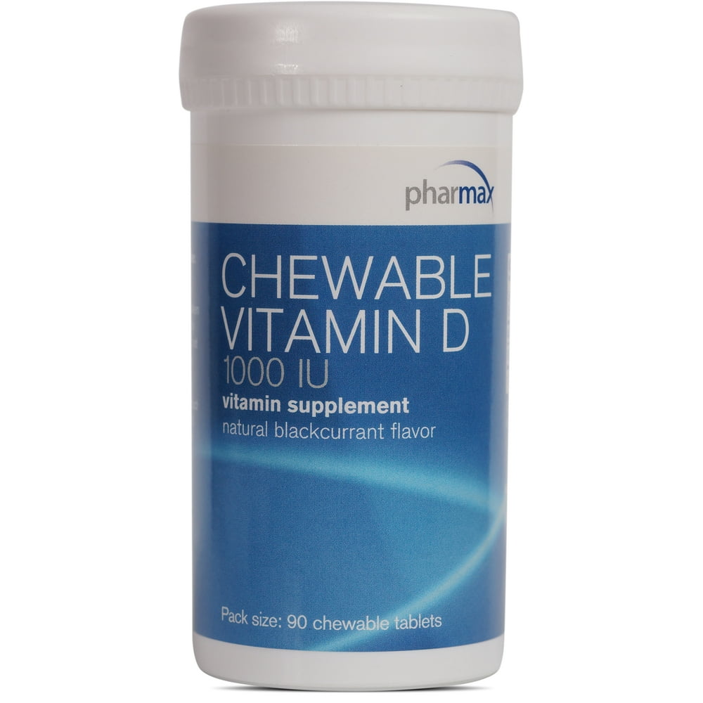 Pharmax Chewable Vitamin D (1000 IU) Supports Development and