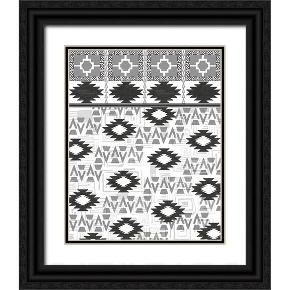 LightBoxJournal 12x14 Black Ornate Wood Framed with Double Matting Museum Art Print Titled - SouthWest Style 1