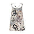thumbnail image 4 of gakvbuo Plus Size Summer Tops For Women Tops Dressy Casual Women's Printed V-neck Comfortable Loose T-shirt Sleeveless Blouse Casual TopsWorkout Tops For Women, 4 of 4