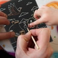 thumbnail image 3 of 5Pcs Scratch Art Kit Drawing Paper Pads for Kids Creativity Development Free Time Entertainment Home Use, 3 of 8