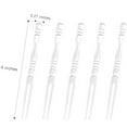 thumbnail image 2 of 200Pcs Disposable Plastic Fruit Forks,4" Cocktail Picks Sticks, Mini Appetizer Dessert Food Cake Forks for Daily Use Set Toothpick Forks Portable Salad Fruit Forks(White), 2 of 7