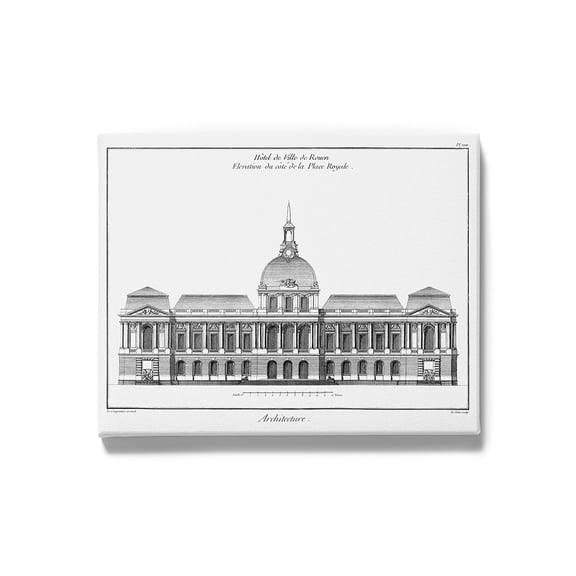 Architectural Elevation Iii Wrapped Canvas  -Denis Diderot Designs,