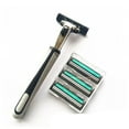 thumbnail image 3 of Twin Blade Men's Razor - for an Ultra Soothing and Comfortable Shave (1 Handle + 30 Cartridges), 3 of 8