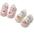 thumbnail image 2 of Baby Boy Girl Summer Infant Squeaky Sandals Premium Rubber Sole Closed-Toe Non-Slip Shoes Toddler First Walkers, 2 of 7