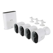Arlo Ultra 2 Spotlight Camera Wire Free Security System 4 pack with Total Security Surveillance VMS5440-2CCNAS