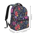 thumbnail image 2 of Easygdp Floral Mochila Ergonómica Versátil para Laptop - Múltiples Bolsillos, Correas Ajustables, Unisex para Escuela, Viajes y Actividades al Aire Libre-One Size, 2 of 5