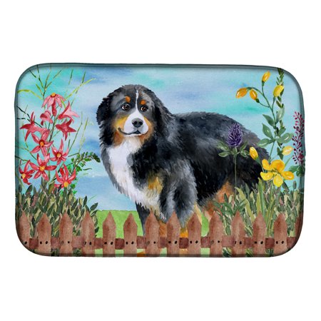 

Carolines Treasures CK1207DDM Bernese Mountain Dog Spring Dish Drying Mat 14 x 21 multicolor