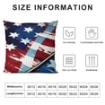 thumbnail image 5 of YINGXI Stars Beads Decor Patriotic American Flag Pillow Case Independence Memorial Day Decorations for Sofa Couch 22x22in, 5 of 5