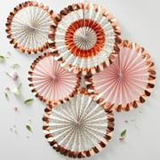 Ginger Ray Fan Decorations - Floral - 5 Pk