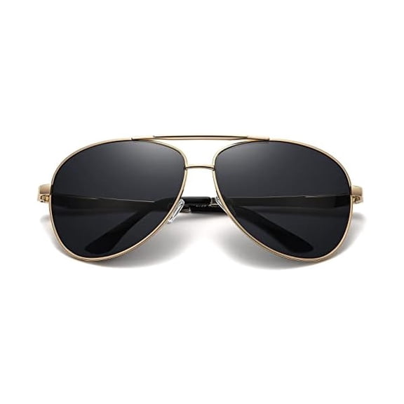 Big XL Wide Frame Extra Large Polarized Aviator Sunglasses for Big Heads Men Oversized Military Pilot Glasses