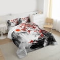 thumbnail image 3 of Castle Fairy Cherry Blossom Full Size Comforter Sets,Watercolor Scenery Bedding Sets, 3 of 8