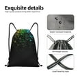 thumbnail image 5 of Drawstring Backpack - Night Rainbow Sparkles Splash Proof Small Drawstring Gym Bag for Women Men, Cinch Sports String Bag Backpack for Travel Swimming Beach, 5 of 8