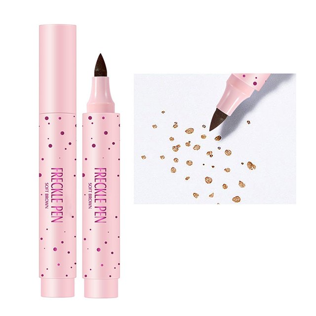 Natural Imitation Freckles Pen Color Developing Easy To Color No Makeup Freckles Pen 2.5Ml, Eyebrow White
