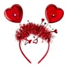 Light-Up Heart Headband, Red, Valentine's Day by W