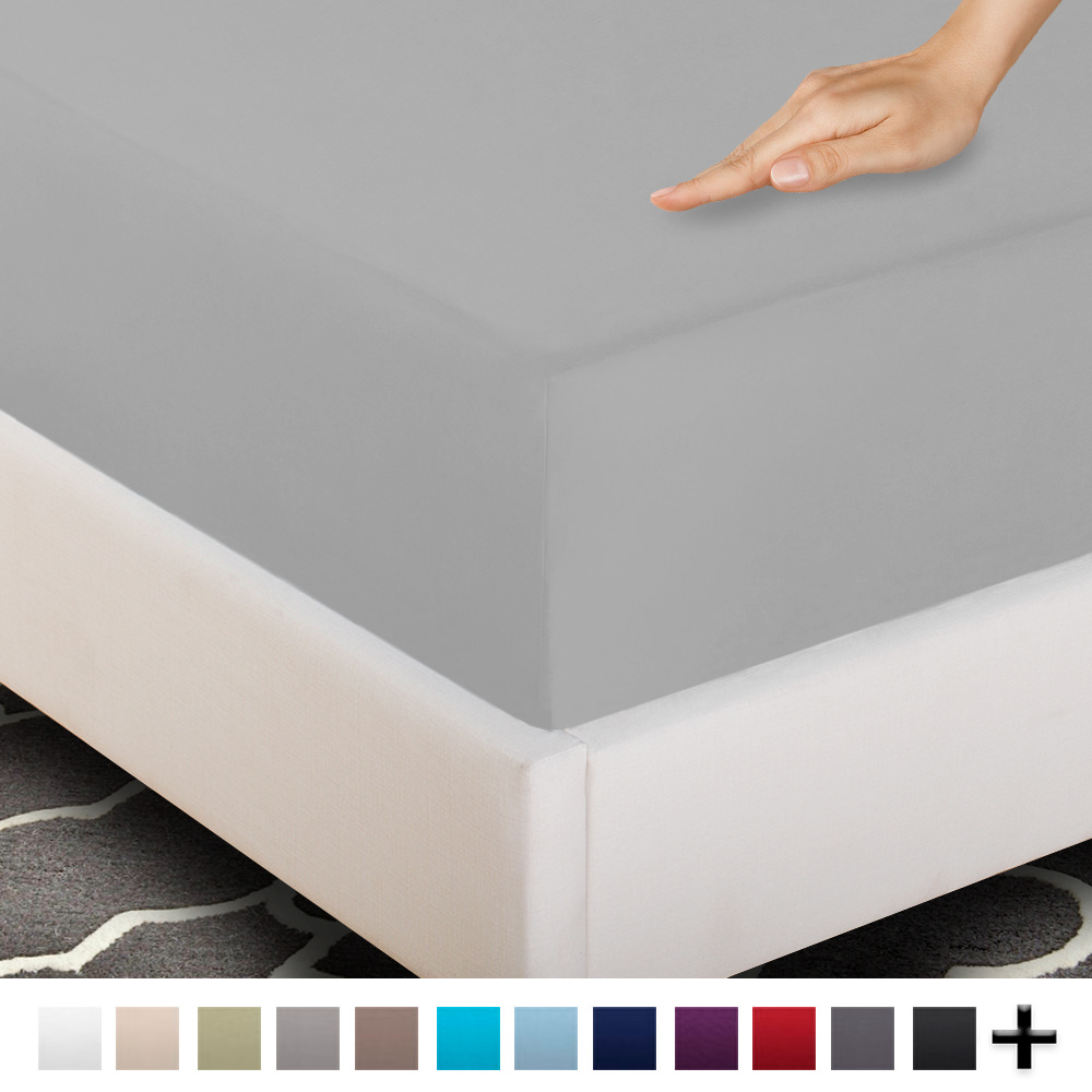 Fitted Bottom Sheet Twin Extra Long Premium 1800 UltraSoft Wrinkle