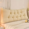thumbnail image 3 of BKER Triangular Headboard Pillow Bolster Cushion For Bed Backrest Support Comfortable Decorative Room Sofa Chair Soft Polyester Filling 100x50cm, 3 of 3