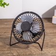 thumbnail image 1 of Nogis 4 inch USB Fan, Portable Small Desk Fan, Mini Personal Fan with Three Speed Settings, Super Quiet Table Fan, Metal Design, 360° Up and Down, Perfect for Home Office, 1 of 1