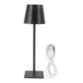 thumbnail image 1 of LED Desk Lamp Simple Metal Texture 3 Color Modes Dimmable Tap Control Eye Protection Table Lamp for Bedside Office Black, 1 of 16