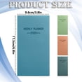 thumbnail image 3 of 2026 A6 Thin Travel Planner With Monthly Layout And Hardcover Design For Portable Family Scheduling - Lake Blue, 3 of 5