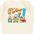 thumbnail image 4 of Inktastic It's My Birthday Circus Train 1st Birthday Boys or Girls Long Sleeve Baby Bodysuit, 4 of 5
