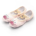 thumbnail image 2 of NOKIO Canvas Ballet Shoes for Girls, Dance Practice Slippers Split Soft Leather Flat Sole Yoga Gymnastics Shoes(Toddler/Little Kid/Big Kid) Performance Indoor Shoes Yoga Dance Shoes, 2 of 5