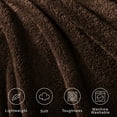 thumbnail image 6 of Exclusivo Mezcla Soft Fleece Throw Blanket for Couch, Super Soft Velvet Plush Bed Blanket, 50x60 Inches, Coffee, 6 of 6