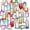 Color Gradient Series, variant on 30 Pcs Vases Bulk Colored Flower Glass Bud Vases Valentine Vintage Colored Glass Bottles Colorful Rustic Embossed for Home Wedding Table Decorations Gifts(Green Series)