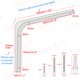 thumbnail image 2 of Soporte de pared SAYAYO L 30 x 25 x 3 cm Heavy Duty Metal White (2), 2 of 8