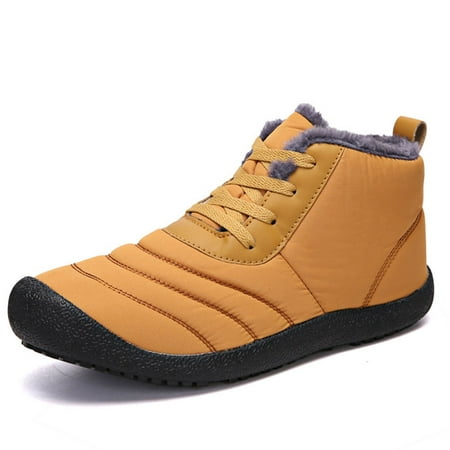 

1 Pair Men Snow Boots Warm Shoes Sneaker Anti-slip Waterproof for Winter Outdoor 48