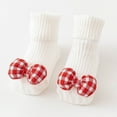 thumbnail image 2 of zbxnLI Newborn Baby Girls Socks Toddler Turn Cuff Crew Socks Toddler Baby Non-slip Cotton Socks, 2 of 3