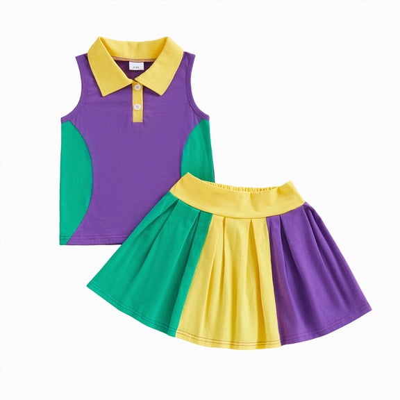 Ccpelsie Girl's 2 Piece Striped Summer Outfits Textured Knit Sleeveless Tank Top and Shorts Matching Set(Purple,18-24 Years)