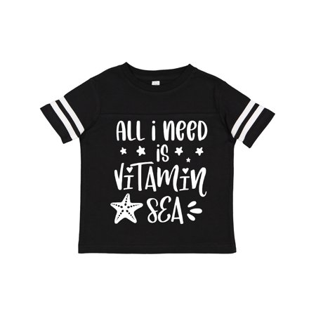 

Inktastic Summer All I Need is Vitamin Sea Starfish Gift Toddler Boy or Toddler Girl T-Shirt