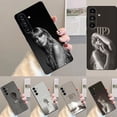 thumbnail image 2 of Funda de teléfono T-TaylorS TTPD S-SwiftS para Samsung S24,23,22,30,21,10,9,Ultra,Plus,Lite,FE, silicona suave negra, 2 of 5