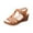 Brown, variant on Women's Wedge Heel Shoes, Summer Casual Footwear for Women, Women Wide Width Peep Toe Thick Sole Shoes With Ankle Strap And Broad Heel In Solid Color Summer Footwear
