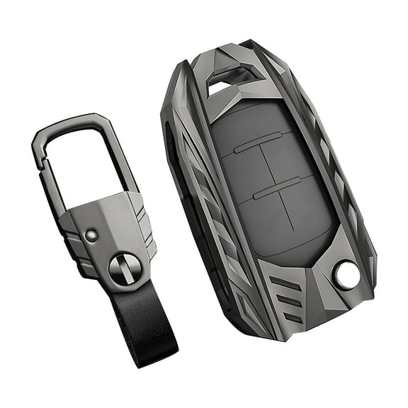 Zinc Alloy Key fob Cover, Keychain, Key Case Compatible for Buick Chevrolet Equinox Camaro Cruze Malibu Sonic Terrain