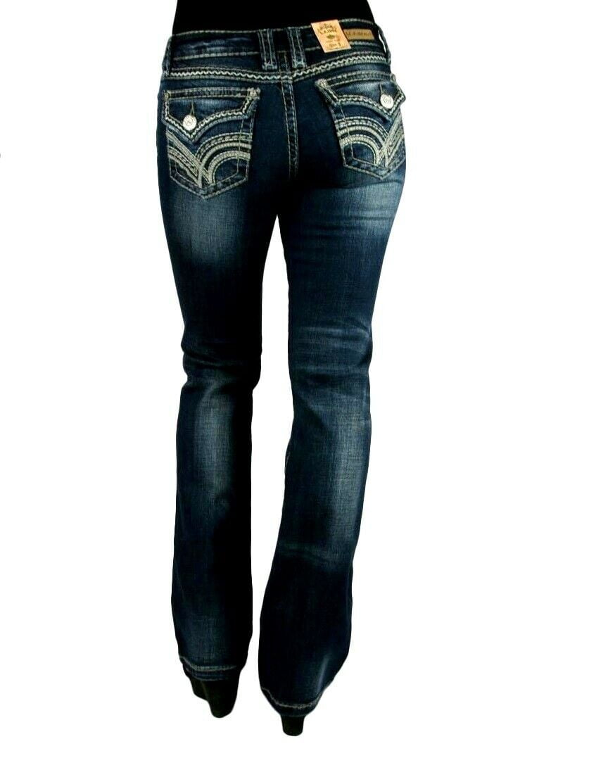 bootcut jeans with rhinestones