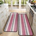 thumbnail image 4 of Kitchen Rugs Sets Of 2,Multicolor Christmas Pattern Anti Fatigue Kitchen Mat Rugs Non Slip Washable,Decorative Kitchen Floor Mats for Kitchen,Sink,Laundry,17"x47"+17"x47", 4 of 5