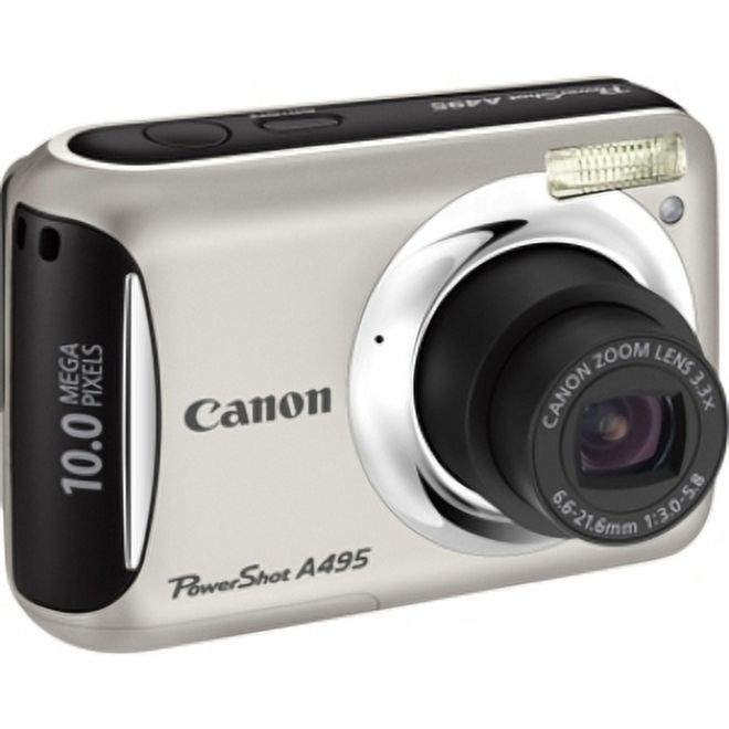 Canon PowerShot A495 10 Megapixel Compact Camera, Silver