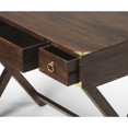 thumbnail image 4 of Walnut Brown Writing Desk, 4 of 4