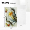 thumbnail image 4 of Nawy Bird Branch Flower Towel Set - Modern Decorative Tea Towels for Kitchens, Bathrooms, Showers - Soft and Absorbent Hand Towels - 2 Pack 27.5*16in, 4 of 6