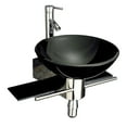 thumbnail image 6 of Lorixon Modern Wall Mount Bathroom Vanity Black Single Basin Sink Combo, 6 of 7