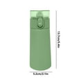 thumbnail image 3 of Small Water Bottle 150ml with Straw,Small Flask with One-Hand Open Design,Leak-Proof Locking Lid,4-6 Hours Hot/Cold Retention and Portable for Coffee,Milk,or Any Beverage(Green), 3 of 5