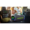 thumbnail image 5 of WorryFree Gadgets Portable Bluetooth Speaker with Handle & Microphone, LED Lights, Wireless, Big Bass TWS Function, 300W, Gray, 5 of 8