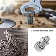 thumbnail image 2 of Uxcell 4-Pack Tornillo de Cabeza Hexagonal con Tuercas, Arandelas Planas y de Bloqueo M5x10mm, 2 of 6