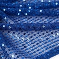 thumbnail image 7 of Yvsxxv Blue Sequin Head Wrap Bandana, Sparkly Fashion Hair Scarf, 16.54*17.72inch, 7 of 7