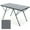 Black, variant on PORTAL Lightweight Folding Camping Table, Aluminum Roll Up Folding Square Table with Carry Bag for Picnic, Backyards, BBQ