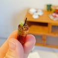 thumbnail image 2 of Dollhouse Accessories Miniature Coffee Shop Toy Models Internet Iced Latte Coffee Drinks, 2 of 6