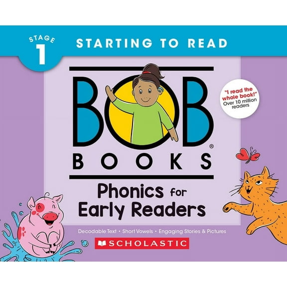 Bob Books Bob Books - Phonics for Early Readers Hardcover Collection of 12 Stories Decodable Phonics Stories, Ages 4 and Up, Kinde, (Hardcover)