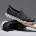 thumbnail image 5 of Big Size Men's Casual Low Top Canvas Shoes Male Loafers Sneakers Slip On Breathable Flats Boat Shoes Driving Shoes Moccasins Casual Walking Shoes, 5 of 14